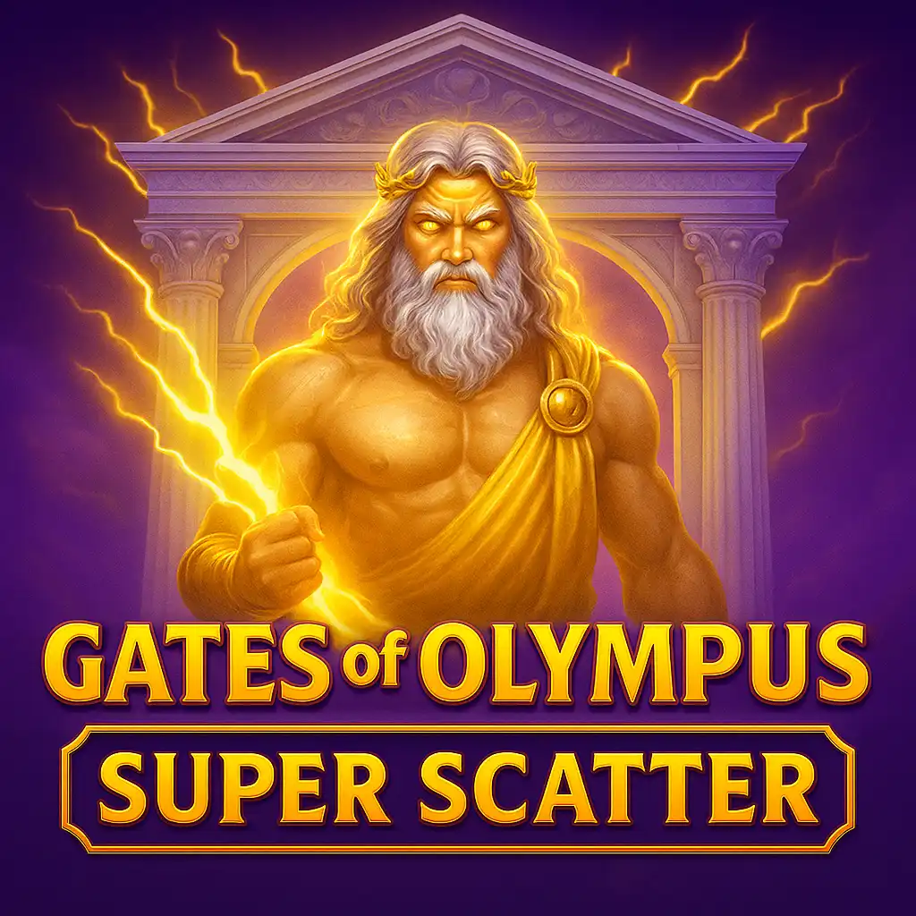 Gates of Olympus Super Scatter slot game cover art